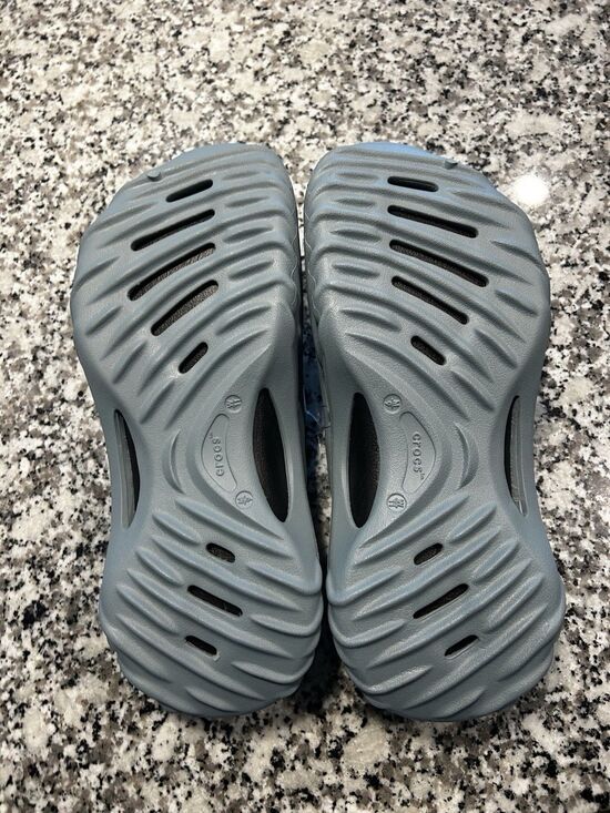 Crocs Echo Wave Women Slip-On Sandal Clogs Gray US 12 Logo Comfort Casual main image 5